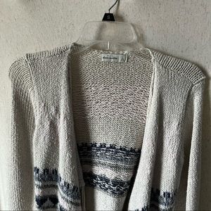 Cream and patterned cardigan